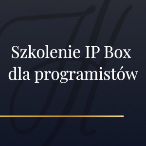 Szkolenie IP Box dla programistów